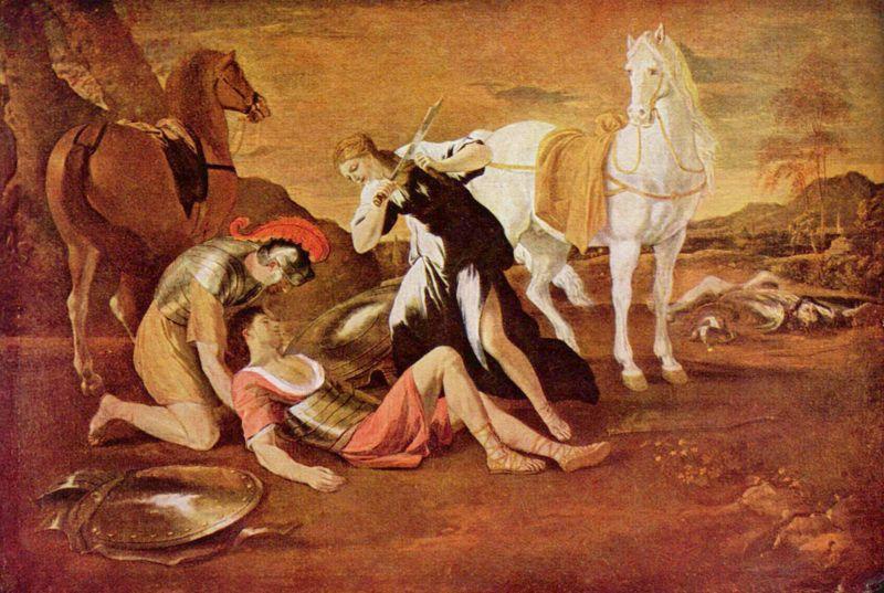 Nicolas Poussin Tancred und Herminia china oil painting image